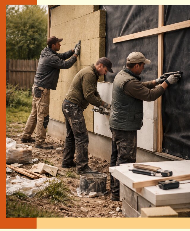 Утепление дачного дома под ключ в Краснокаменске