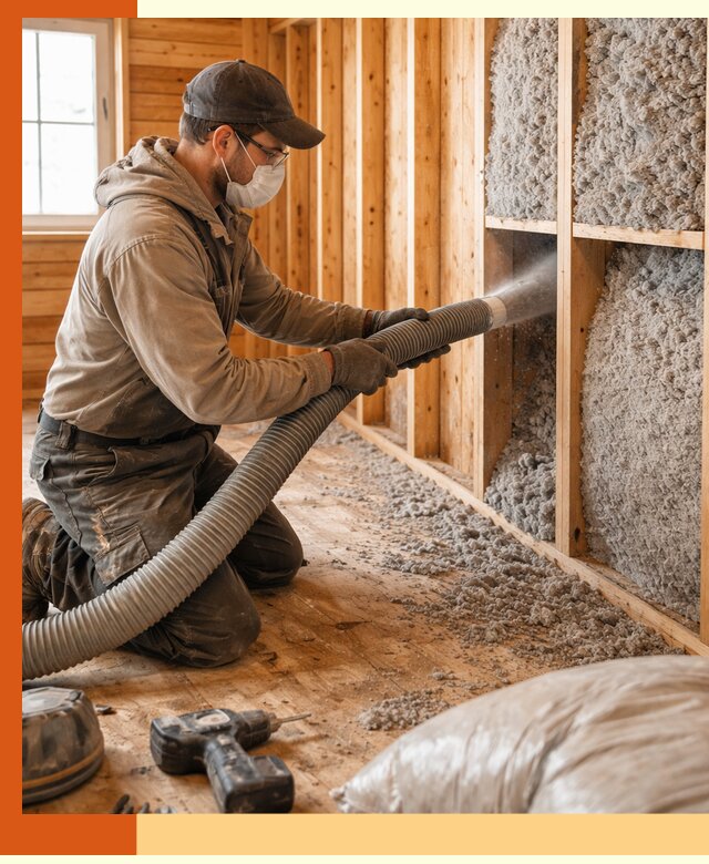 Утепление дачного дома эковатой в Краснокаменске — быстро и надёжно