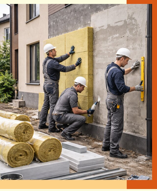 Утепление таунхауса в Краснокаменске от 7359 руб/м2 — комплекс под ключ | ТепломастерКсн