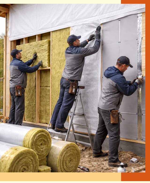 Утепление каркасного дома в Краснокаменске от 4293 руб./м2 — профессионально | ТепломастерКсн