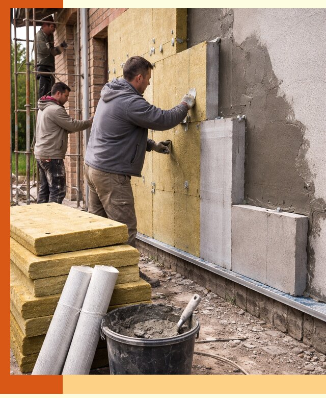 Утепление кирпичного дома под ключ в Краснокаменске