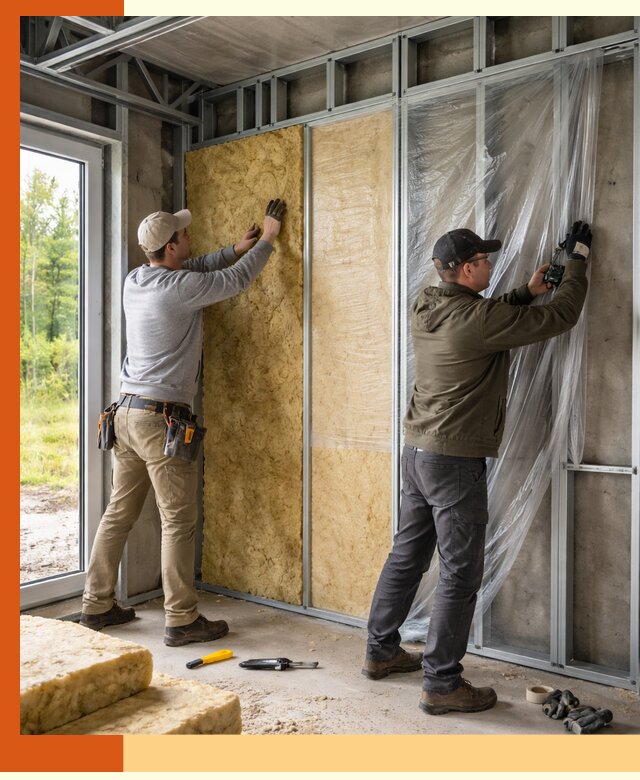 Утепление дома из ЛСТК в Краснокаменске с гарантией качества и эффективности