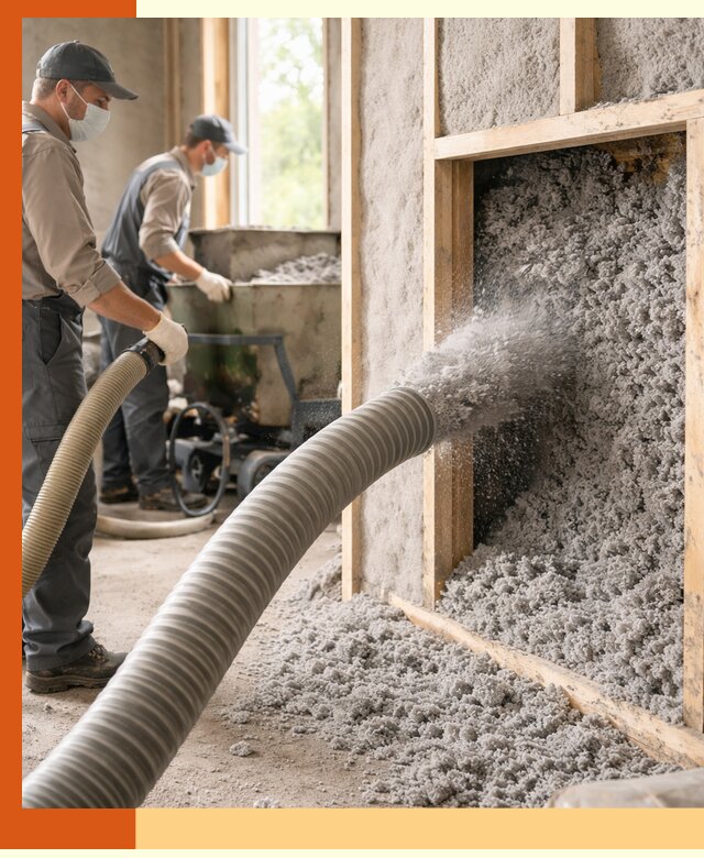 Утепление коттеджа эковатой в Краснокаменске с гарантией качества