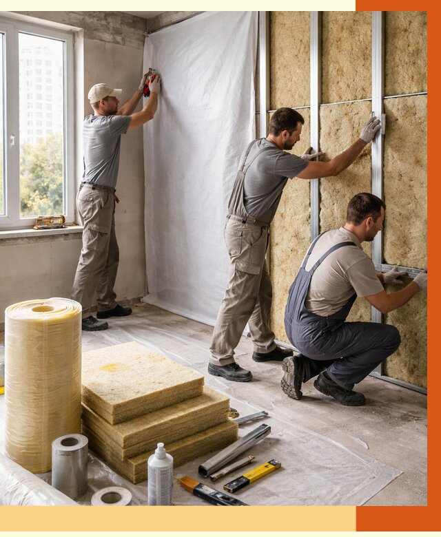 Утепление квартиры в Краснокаменске от 4599 руб/м2 — утеплить квартиру изнутри и снаружи | ТепломастерКсн