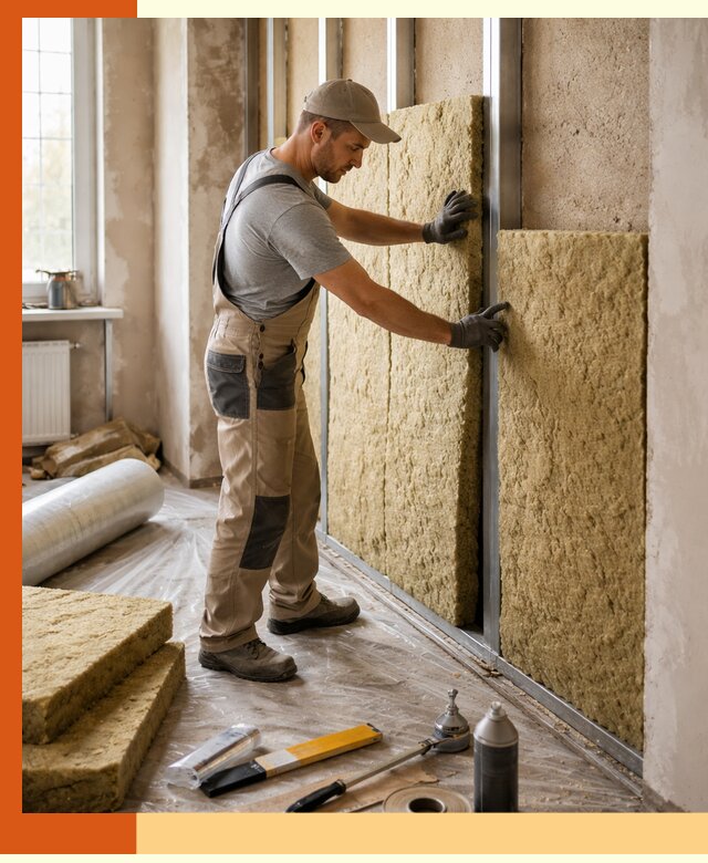 Утепление квартиры в Краснокаменске — комплексная теплоизоляция стен и полов