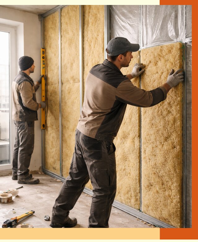 Утепление квартиры изнутри в Краснокаменске от 4446 руб. за м2 | Проф. работы ТепломастерКсн