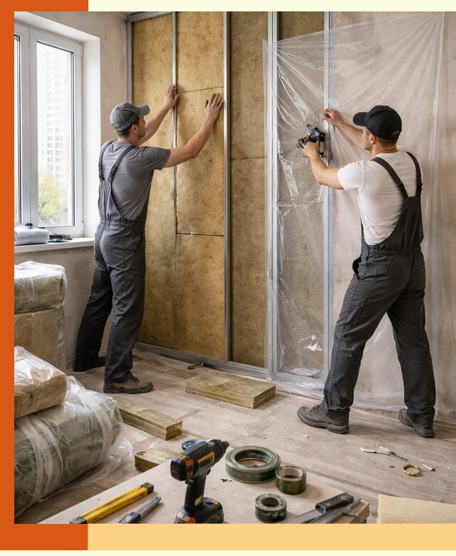 Утепление квартиры изнутри профессионально в Краснокаменске