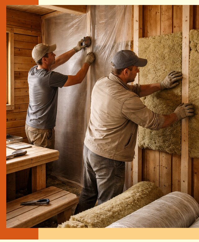 Утепление бани изнутри в Краснокаменске качественно и недорого