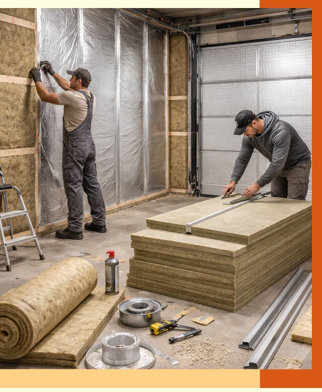 Утепление гаража в Краснокаменске от 4599 руб/м2 — комплексное утепление ворот и стен | ТепломастерКсн