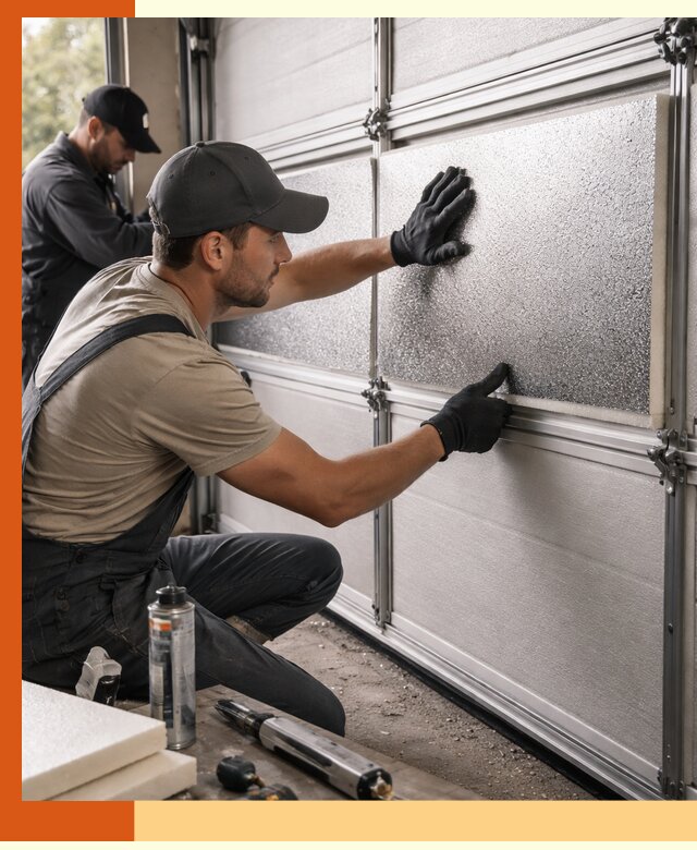 Утепление гаражных ворот в Краснокаменске качественно и надежно