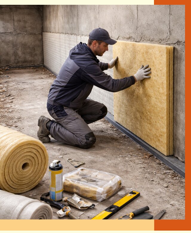 Утепление фундамента изнутри в Краснокаменске от 4293 руб./м2 — работы под ключ | ТепломастерКсн