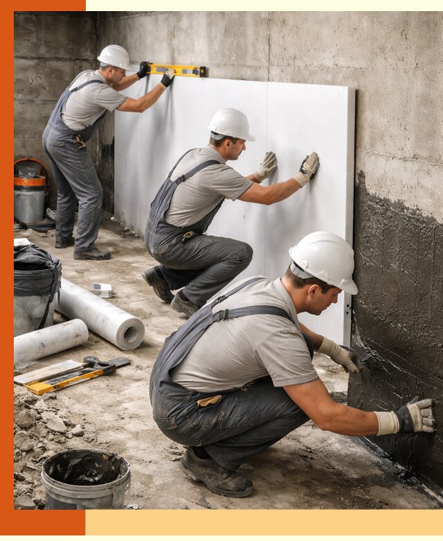 Утепление фундамента изнутри профессионально в Краснокаменске