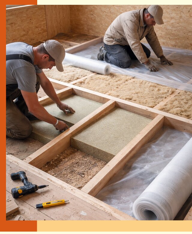 Профессиональное утепление деревянного пола в Краснокаменске