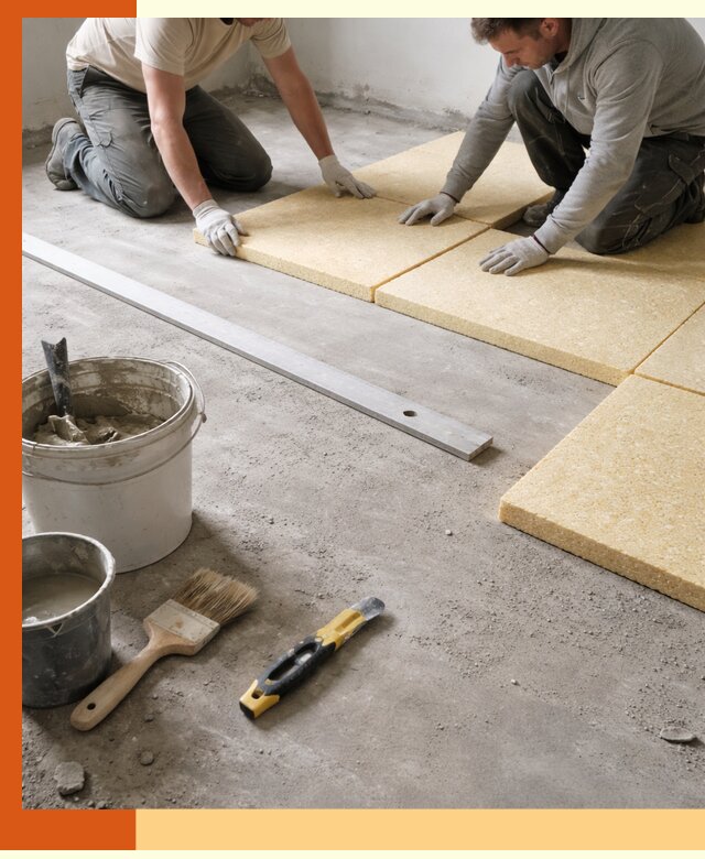 Утепление бетонного пола в Краснокаменске профессионально и недорого