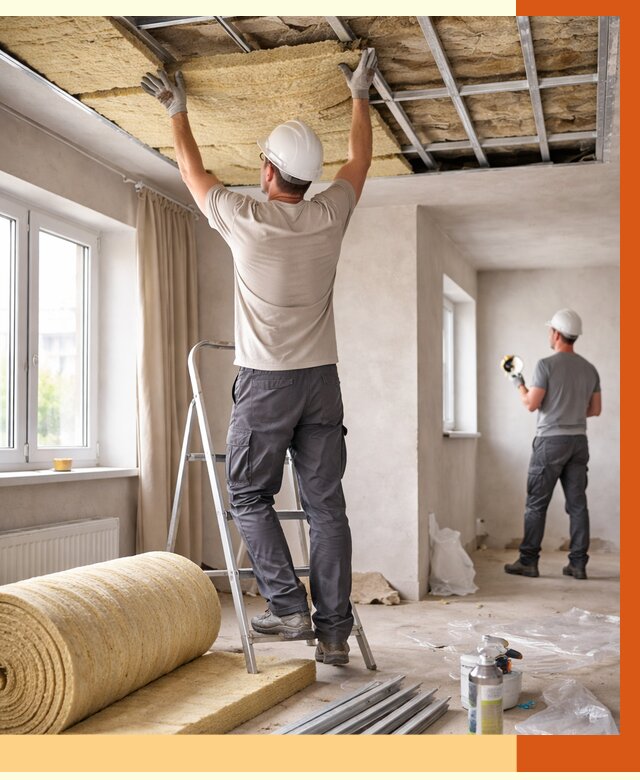 Утепление потолка в частном доме в Краснокаменске от 971 руб./м² — работы под ключ | ТепломастерКсн