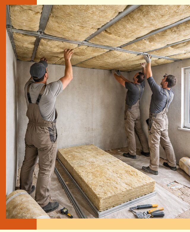 Утепление потолка в Краснокаменске — тепло и без сквозняков