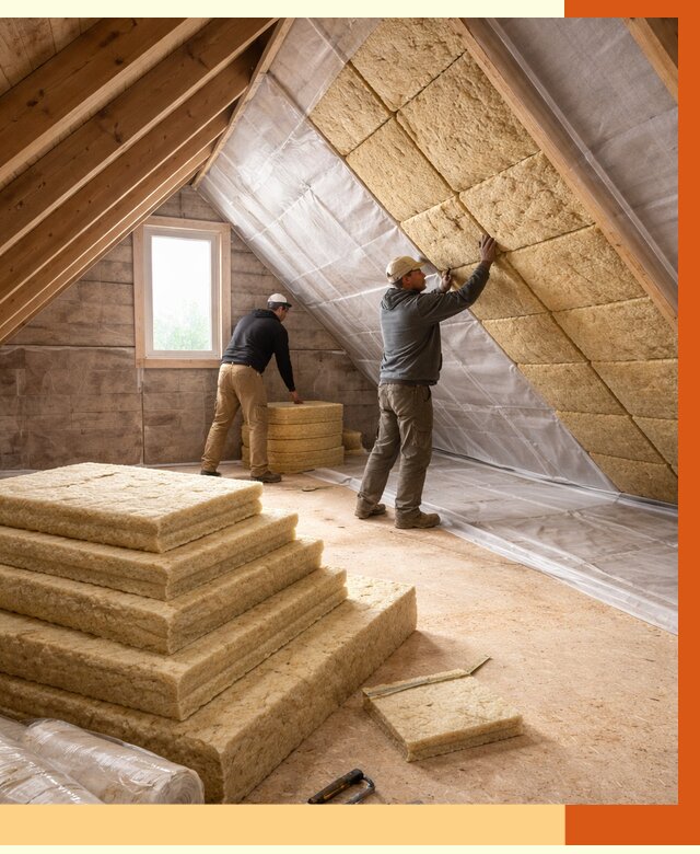 Утепление мансарды в Краснокаменске от 2555 руб/м2 — комплексно и под ключ | ТепломастерКсн