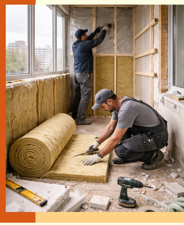 Утепление балкона под ключ в Краснокаменске качественно и быстро