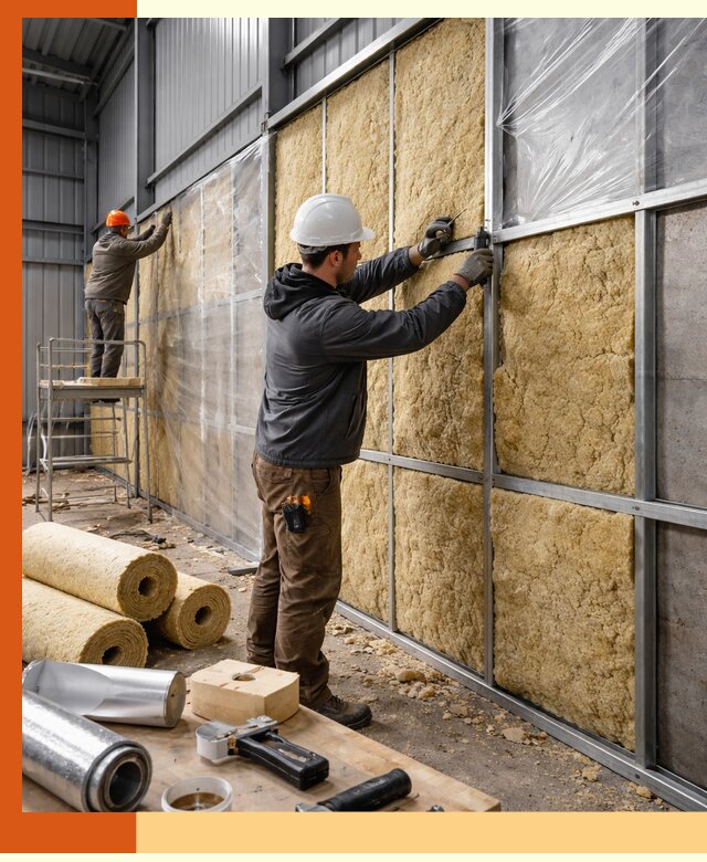 Утепление ангара в Краснокаменске — профессиональная теплоизоляция помещений