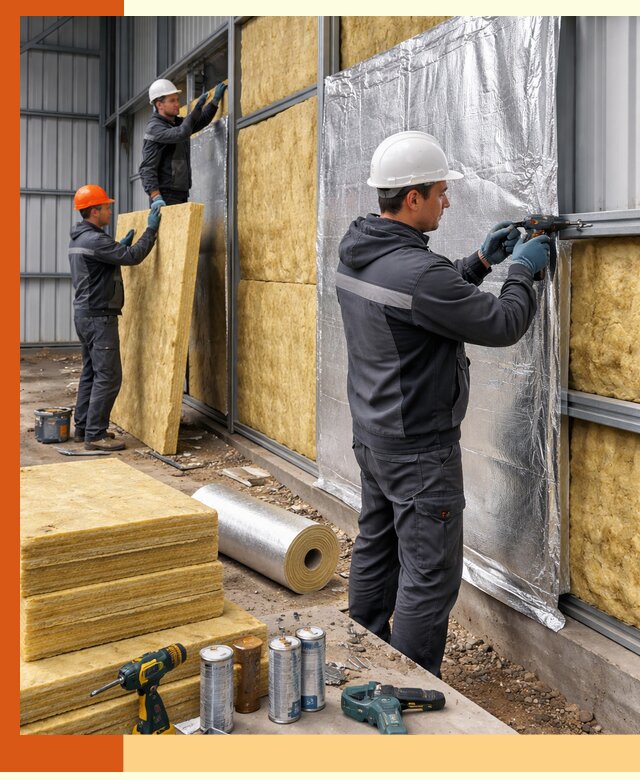 Утепление металлического ангара профессионально в Краснокаменске