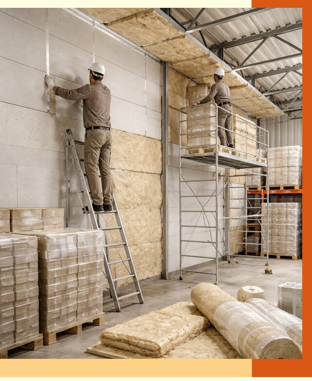 Утепление склада готовой продукции в Краснокаменске от 1993 руб./м2 — комплексно | ТепломастерКсн