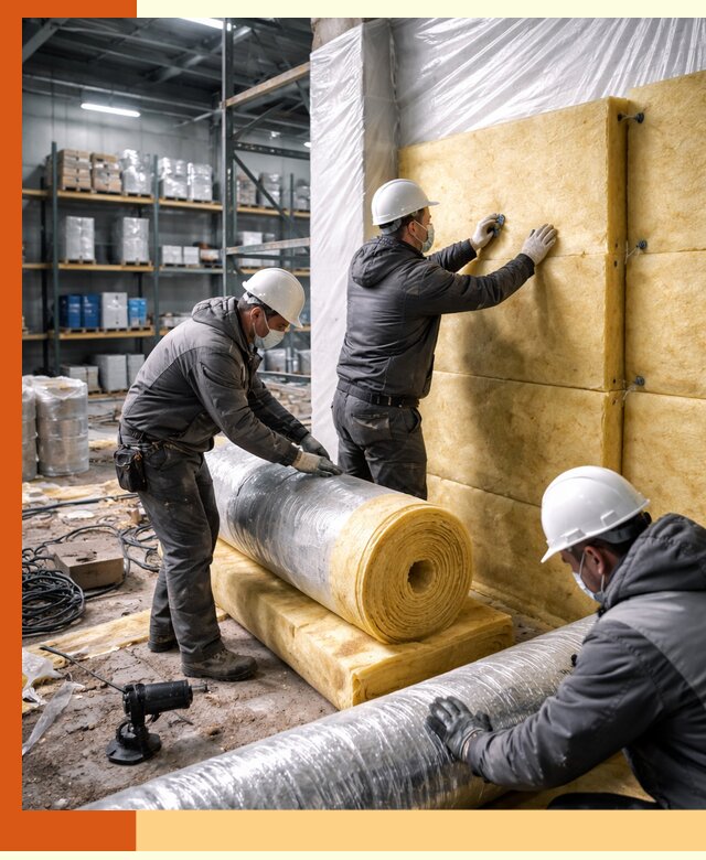 Утепление склада химсырья в Краснокаменске: безопасная и эффективная изоляция