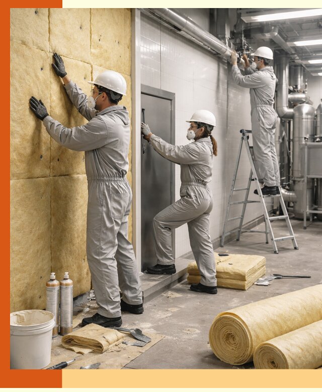 Утепление пищевого цеха под ключ в Краснокаменске