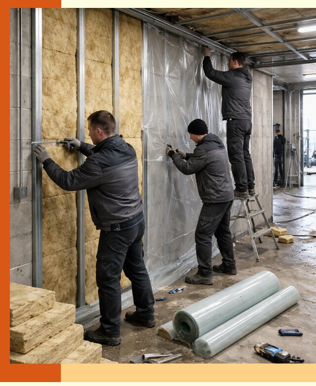 Профессиональное утепление автомойки в Краснокаменске для любого типа помещений