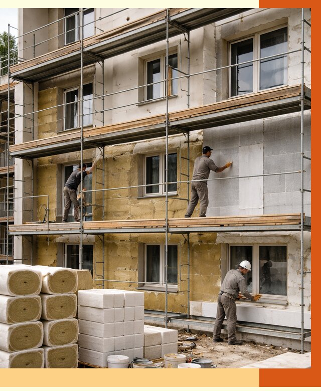 Утепление гостиницы в Краснокаменске от 7359 руб./м2 — комплексно, ППУ, под ключ | ТепломастерКсн