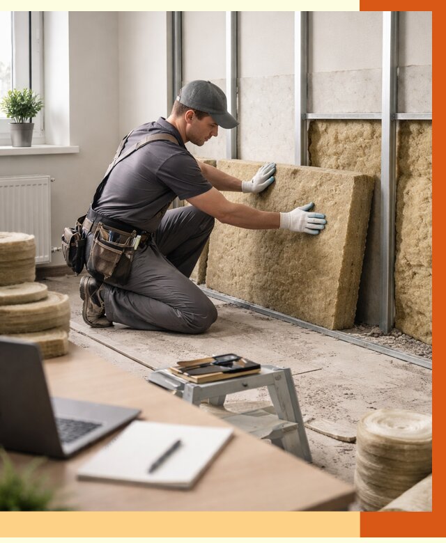 Утепление офиса в Краснокаменске от 4599 руб/м2 — комплексное утепление офиса под ключ | ТепломастерКсн