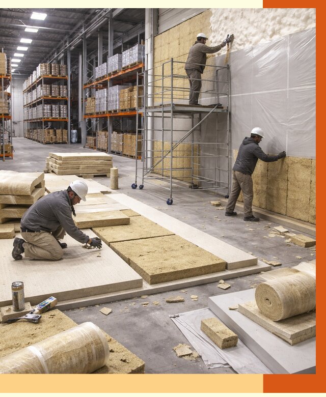 Утепление складского терминала в Краснокаменске от 7666 руб./м² под ключ | ТепломастерКсн