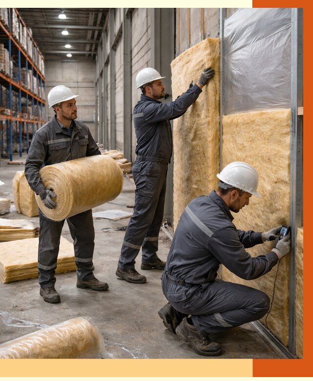 Утепление логистического центра в Краснокаменске от 4599 руб/м² под ключ | ТепломастерКсн