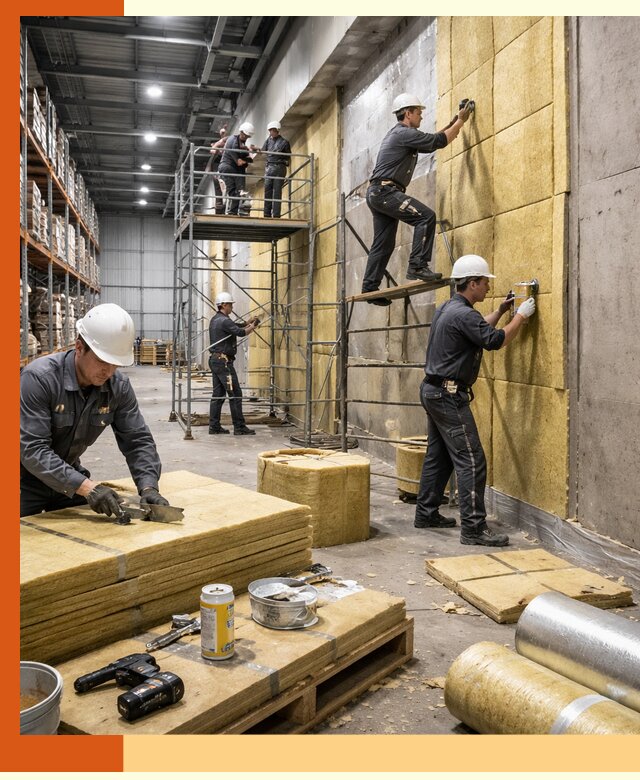 Утепление логистического центра в Краснокаменске качественно и экономично