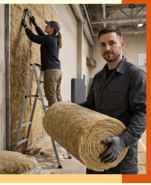 Утепление спортзала в Краснокаменске от 7666 руб/м2 — комплексное утепление под ключ | ТепломастерКсн