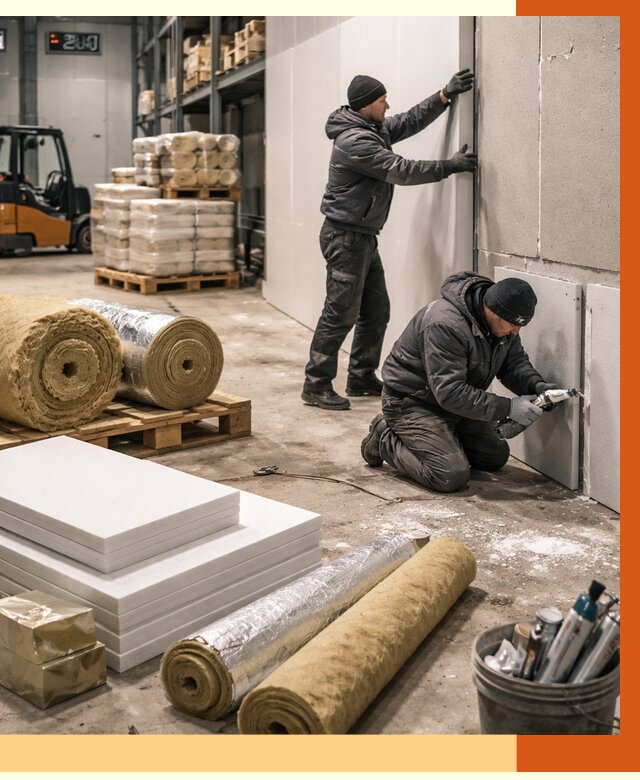 Утепление холодного склада в Краснокаменске от 8688 руб/м2 — комплексное под ключ | ТепломастерКсн