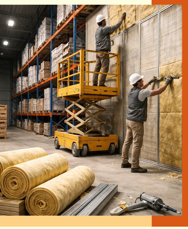 Утепление торгового склада в Краснокаменске от 3271 руб/м2 — комплексно и под ключ | ТепломастерКсн