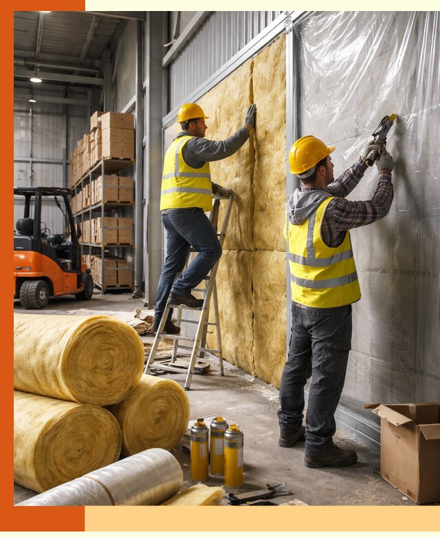 Утепление склада с техникой в Краснокаменске под ключ