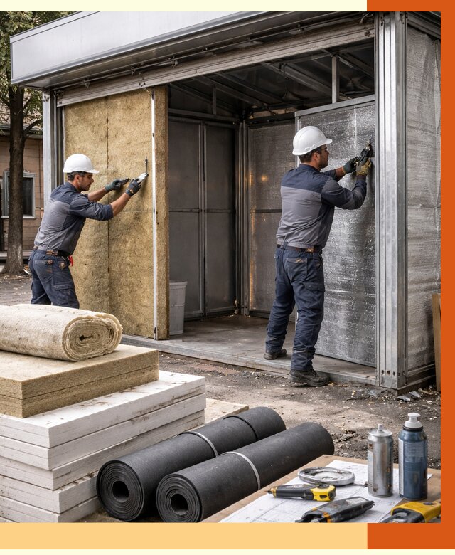 Утепление павильона шаурма в Краснокаменске под ключ от 1227 руб. за м² | ТепломастерКсн