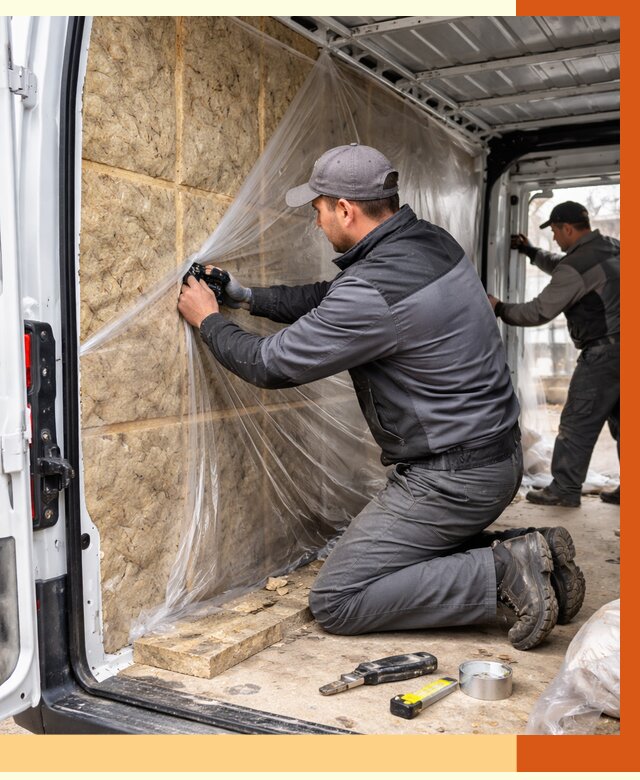 Утепление фургона в Краснокаменске от 16865 руб/м2 — утепление фургона ППУ и кузова | ТепломастерКсн