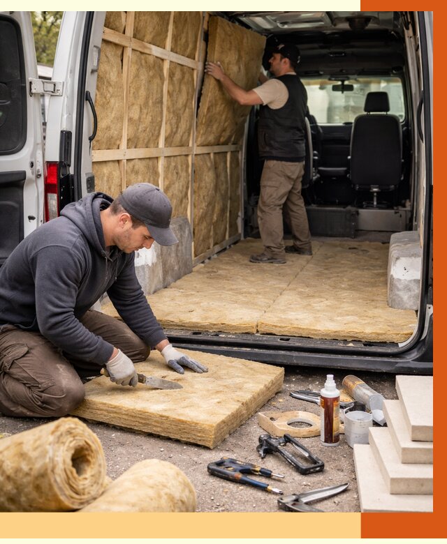 Утепление кемпера в Краснокаменске под ключ от 12265 руб. — профессионально | ТепломастерКсн