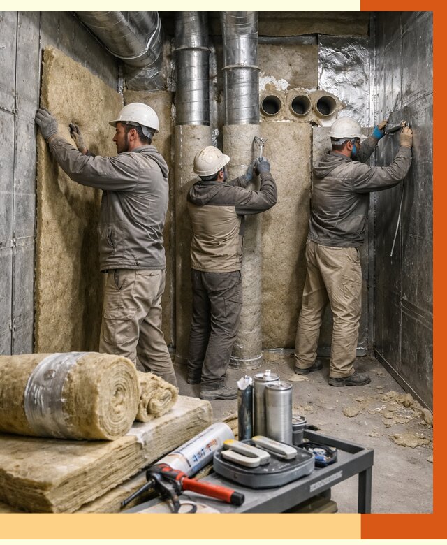 Утепление венткамеры в Краснокаменске под ключ от 1482 руб. — профессионально | ТепломастерКсн