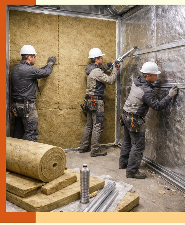 Утепление венткамеры в Краснокаменске — качественная теплоизоляция и шумопоглощение