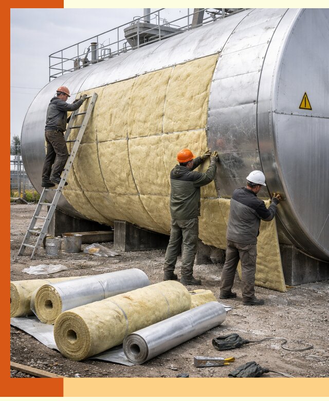 Утепление резервуаров с топливом в Краснокаменске надежно и экономично