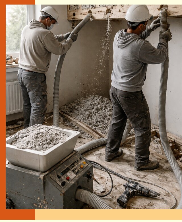 Заполнение пустот перекрытий пеной и наполнителями в Краснокаменске