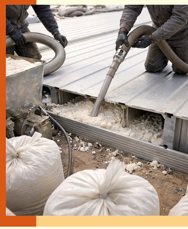 Заполнение пустот кровельных панелей пенными и мокрыми герметиками в Краснокаменске