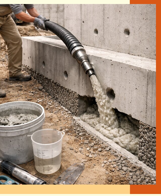 Заполнение полостей фундамента в Краснокаменске от 6950 руб. под ключ | ТепломастерКсн