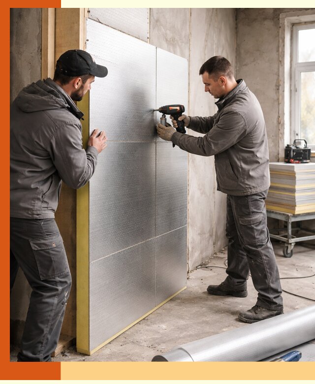 Утепление PIR панелями домов и зданий в Краснокаменске