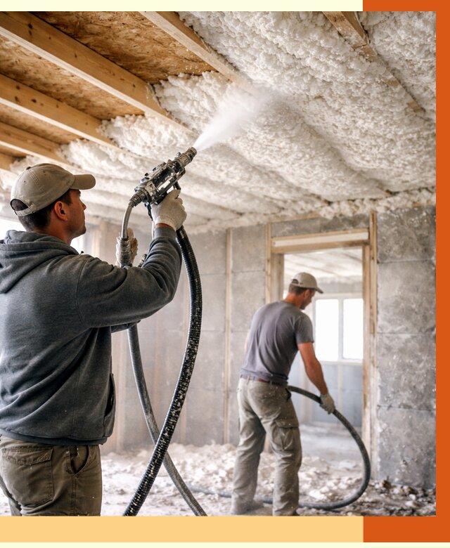 Утепление пеноизолом в Краснокаменске от 1635 руб./м2 под ключ | ТепломастерКсн