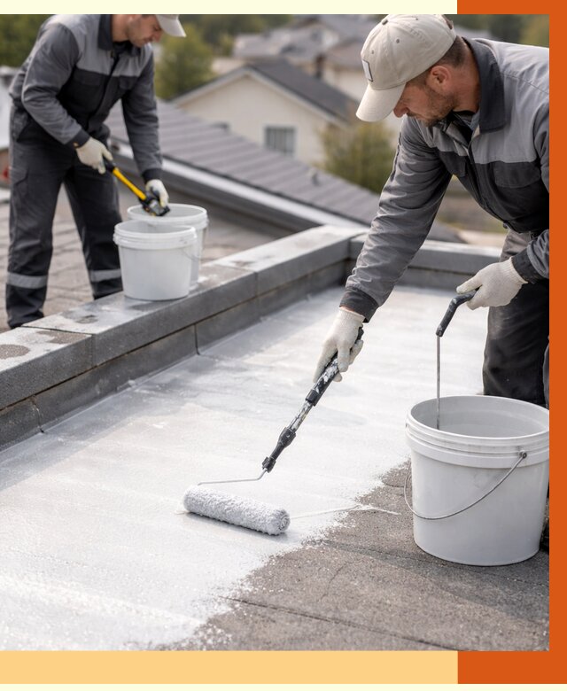 Утепление кровли жидкой теплоизоляцией в Краснокаменске от 2198 руб./м2 | ТепломастерКсн