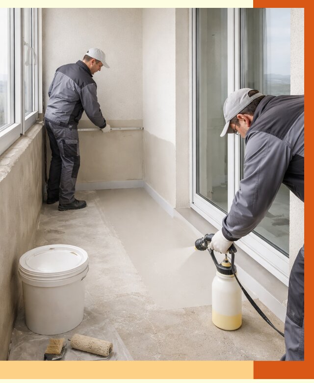 Утепление балкона жидкой теплоизоляцией в Краснокаменске от 5877 руб./м2 | ТепломастерКсн